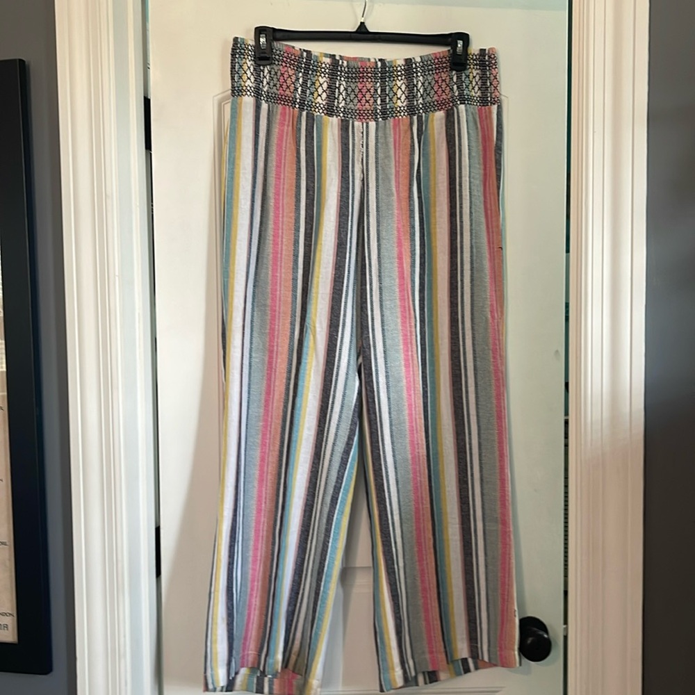 Brand new but they do have a tear.